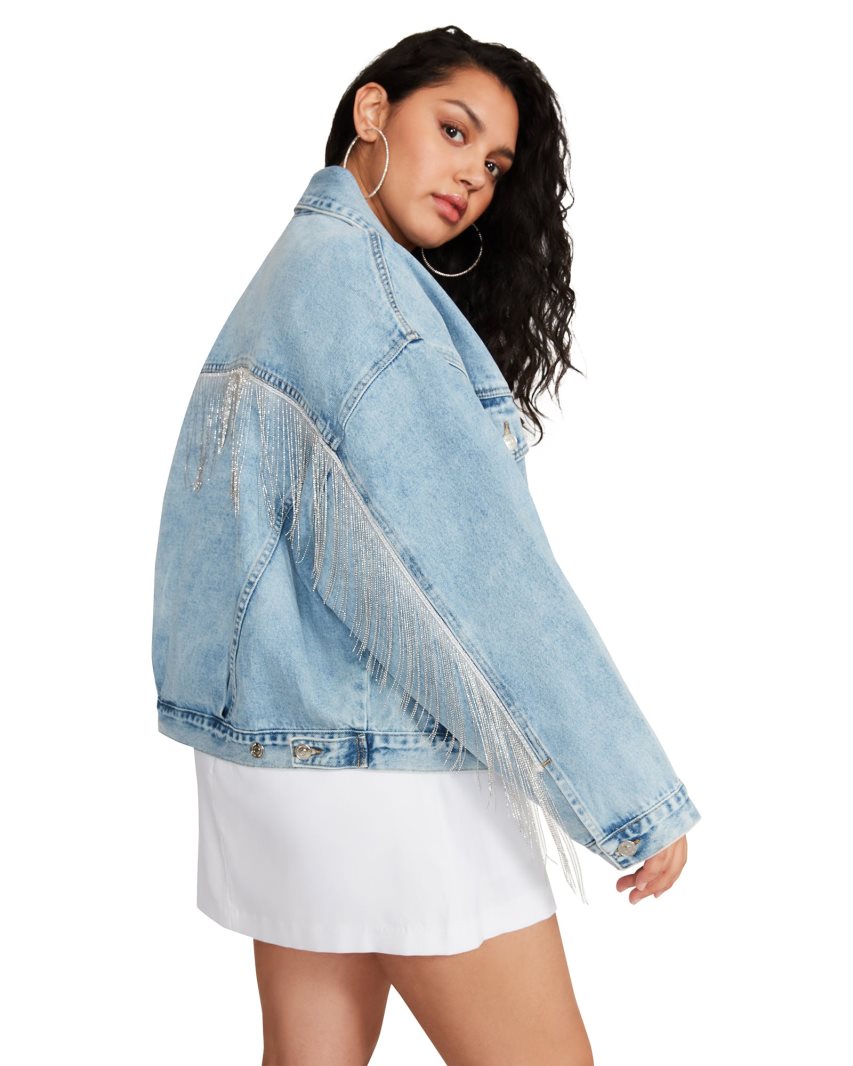 Blue Steve Madden Sienna Denim Women's Jackets | PH 3721ZMB